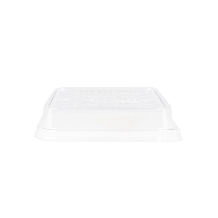 PLA Lid for Sugarcane Food Container 18,5x18,5cm (50 Units)