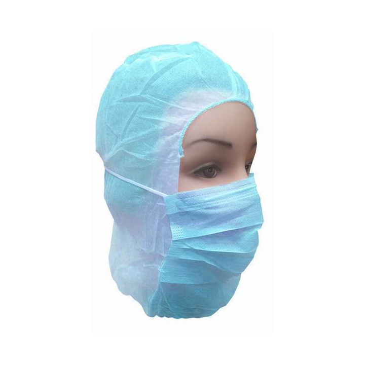Disposable Surgeon Hood PP Blue (50 Units)