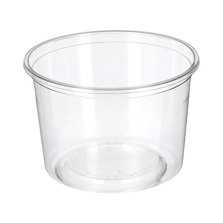 Tub Deli Container PLA Clear Compostable 480ml (600 Units) 