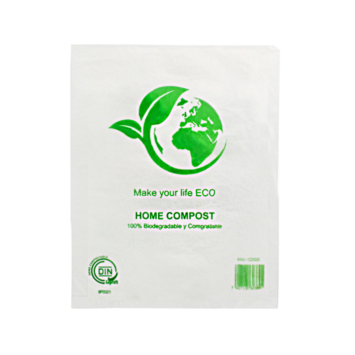 Plastic Bag Block 100% Home Compost 23x33cm (100 Units)