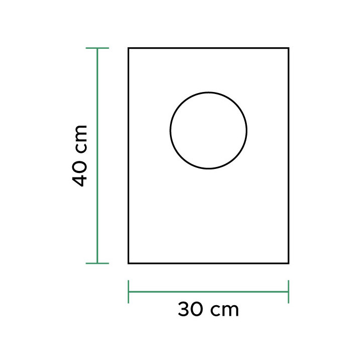 Plastic Bag Block 100% Biodegradable 30x40cm (100 Units)