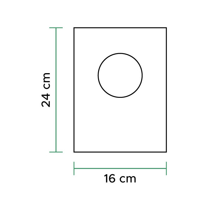 Plastic Bag 100% Biodegradable 16x24cm (100 Units)