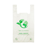 Plastic T-Shirt Bag 100% Biodegradable 35x45 cm (100 Units) 
