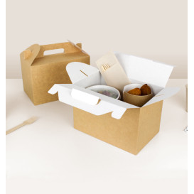 Paper Menu Box Kraft 22,5x14,5x15cm (25 Units) 