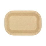 Paper Tray Greaseproof Shape Kraft 15x23cm 245g/m² (50 Units) 