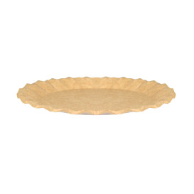 Kraft colour paper plates, simple and natural