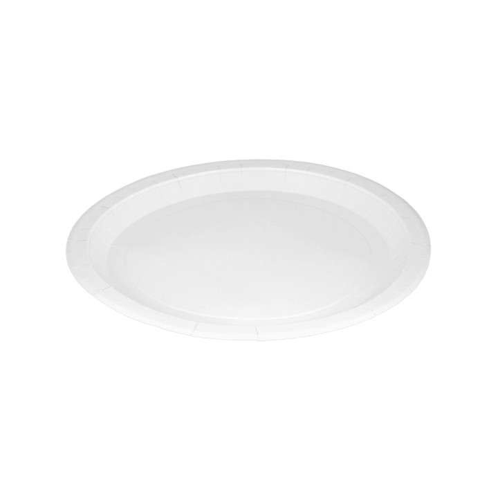 Paper Plate Round White Ø26cm 200g/m² (50 Units) 