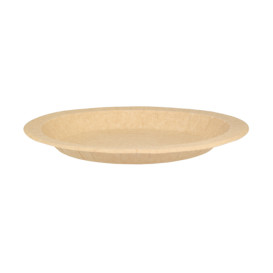 Kraft colour paper plates, simple and natural