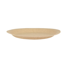 Kraft colour paper plates, simple and natural