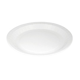 Paper Plate Round Greaseproof Shape White  Ø18cm 250g/m² (50 Units) 