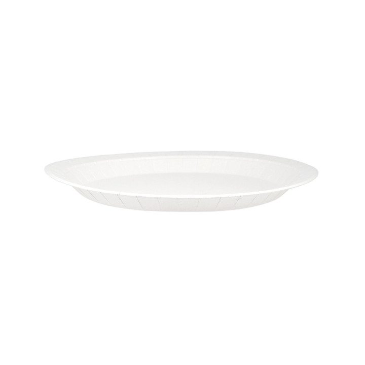 Paper Plate Round Greaseproof Shape White  Ø18cm 250g/m² (350 Units) 