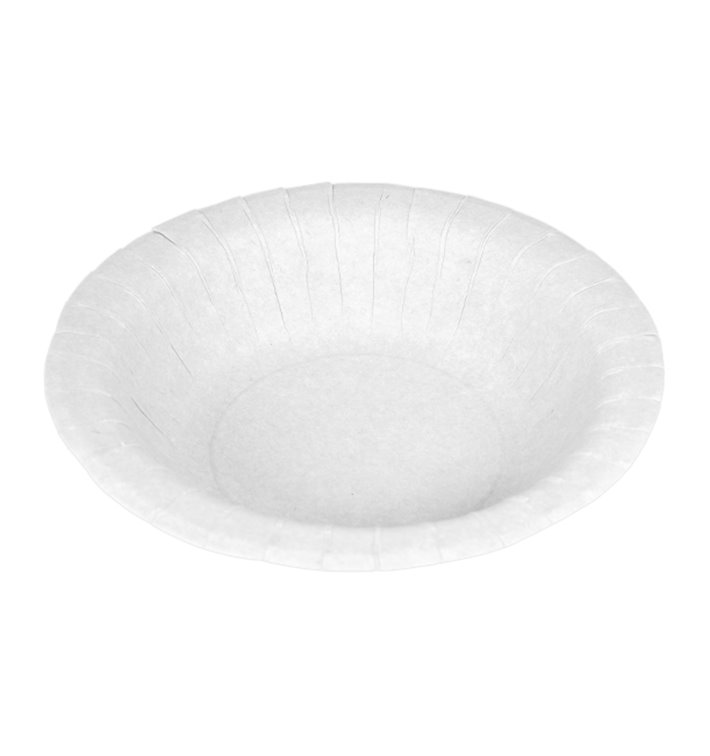 Paper Deep Plate Greaseproof Shape White  Ø19cm 250g/m² (50 Units) 