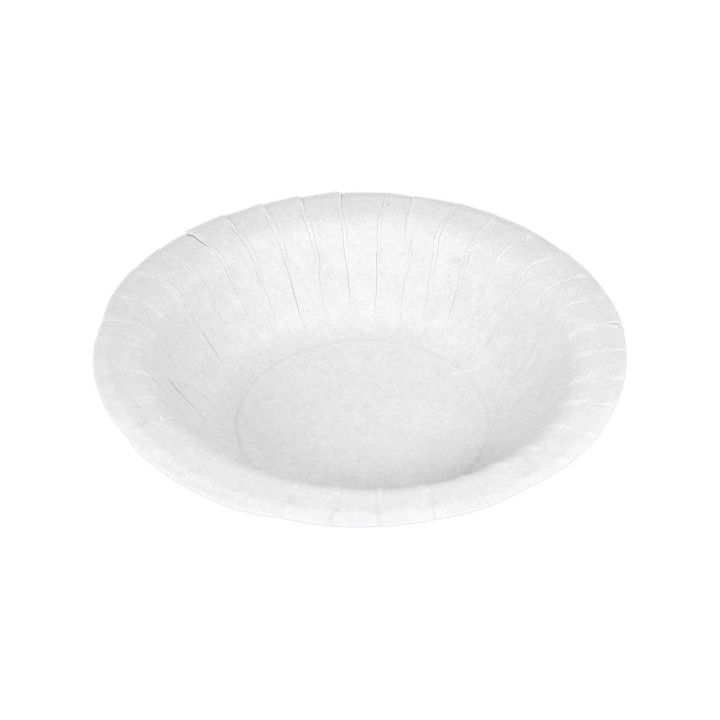 Paper Deep Plate Greaseproof Shape White  Ø19cm 250g/m² (50 Units) 
