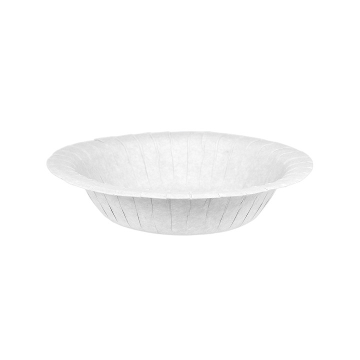 Paper Deep Plate Greaseproof Shape White  Ø19cm 250g/m² (50 Units) 