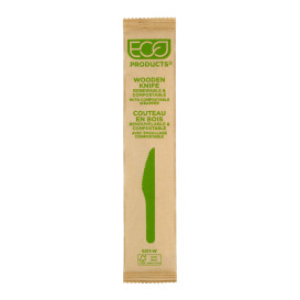 Wrapped Disposable Wooden Knife 16,5cm (500 Units) 