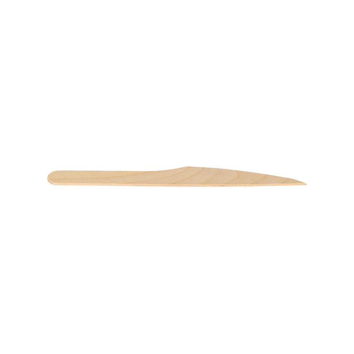 Disposable Wooden Knife 16,5cm (25 Units) 
