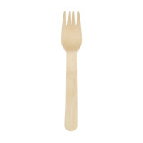 Disposable Wooden Fork 16cm (25 Units)