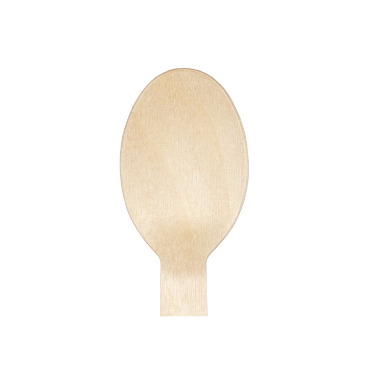 Disposable Wooden Spoon 16cm (1.000 Units) 