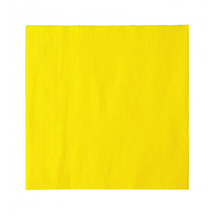 Paper Napkin Double Point Yellow 2C 33x33cm (50 Units) 