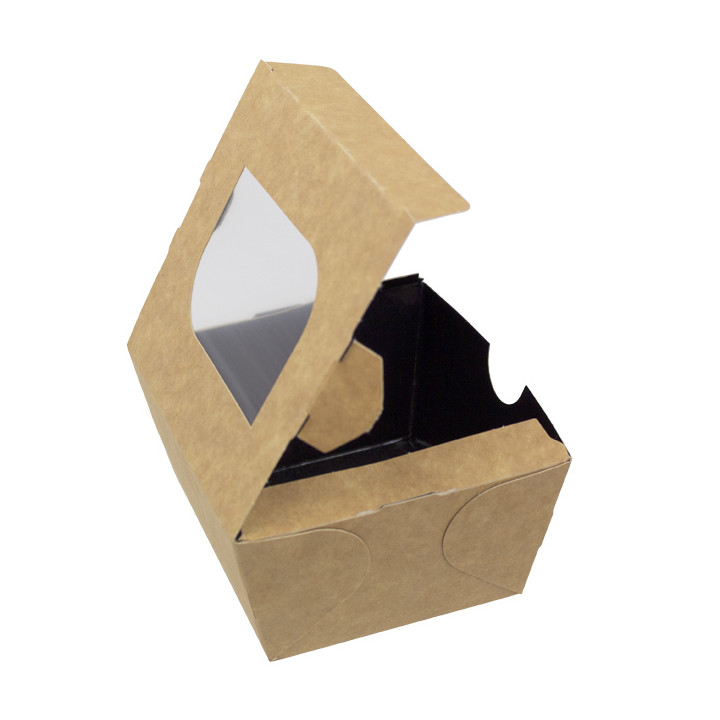 Paper Take-out Container "Premium" 11x10x5,5cm 400ml (10 Units) 