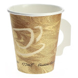 Paper Cup with Handle "Mistique" 6 Oz/180ml Ø7,4cm (50 Units) 