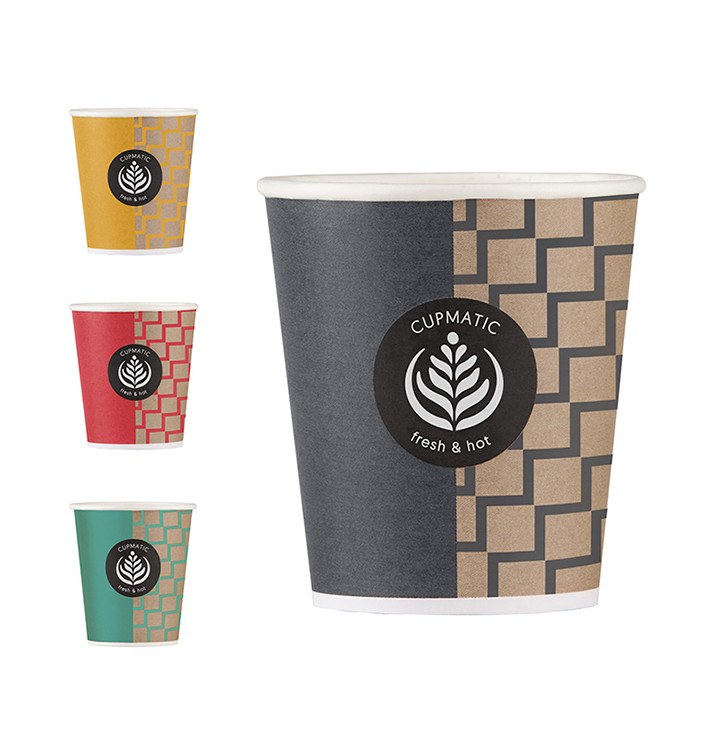 Paper Cup "Cupmatic" 8 Oz/210ml Ø7,0cm (100 Units)  