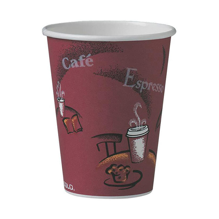 Paper Cup "Bistro" 12 Oz/360ml Ø8,9cm (50 Units) 