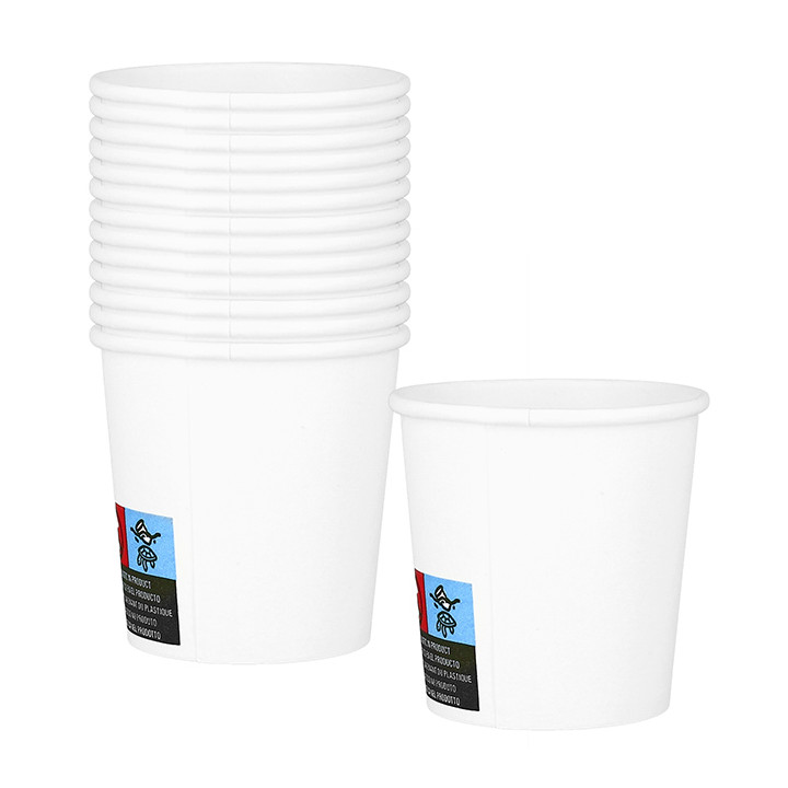 Paper Cup White ECO 4Oz/120ml Ø6,2cm (1.000 Units)