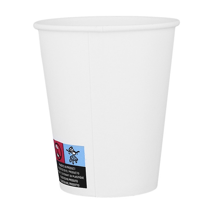 Paper Cup White ECO 8Oz/240ml Ø8cm (50 Units)