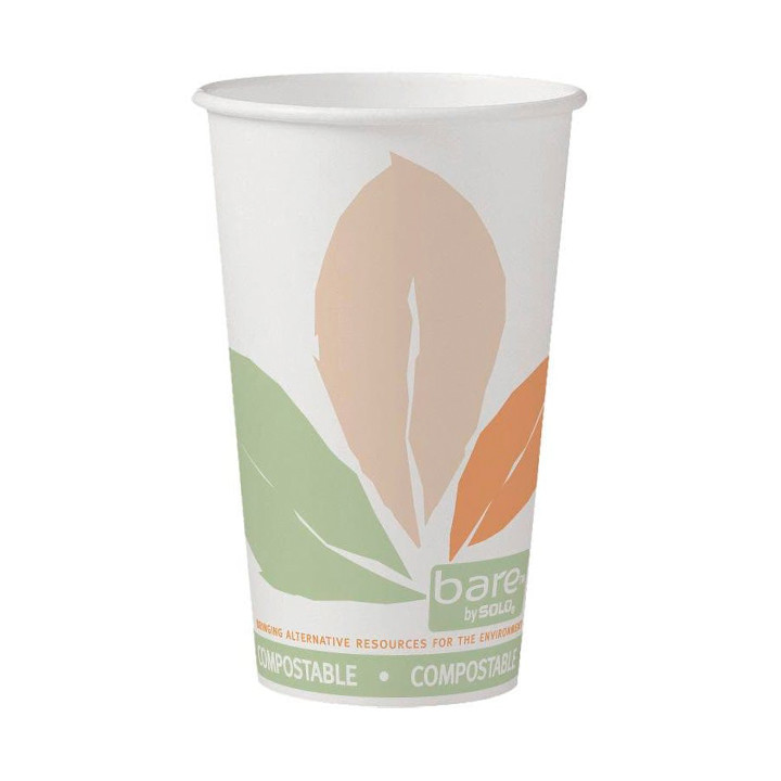 Paper Cup PLA "Bare" 16 Oz/500ml Ø8,9cm (50 Units) 