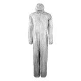 Disposable Plastic Coverall "TST" PP Hood Zipper 35g Size L (1 Unit) 