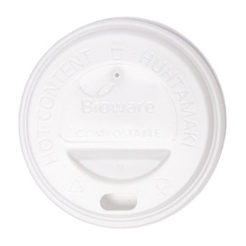 Lid for Paper Cup Hole White 6Oz/8Oz Ø7,0cm (1000 Units)