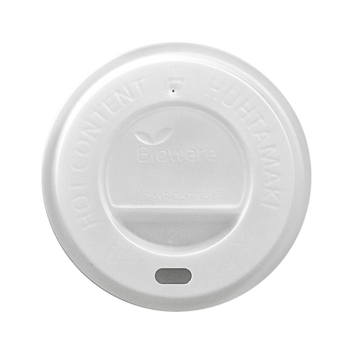 Plastic Lid PLA for Paper Cup Ø8,0cm 4 Oz/120ml (1000 Units)