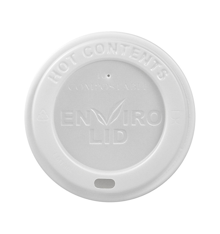 Lid for Paper Cup Hole White 12, 16 and 22 Oz Ø9,0cm (1000 Units)