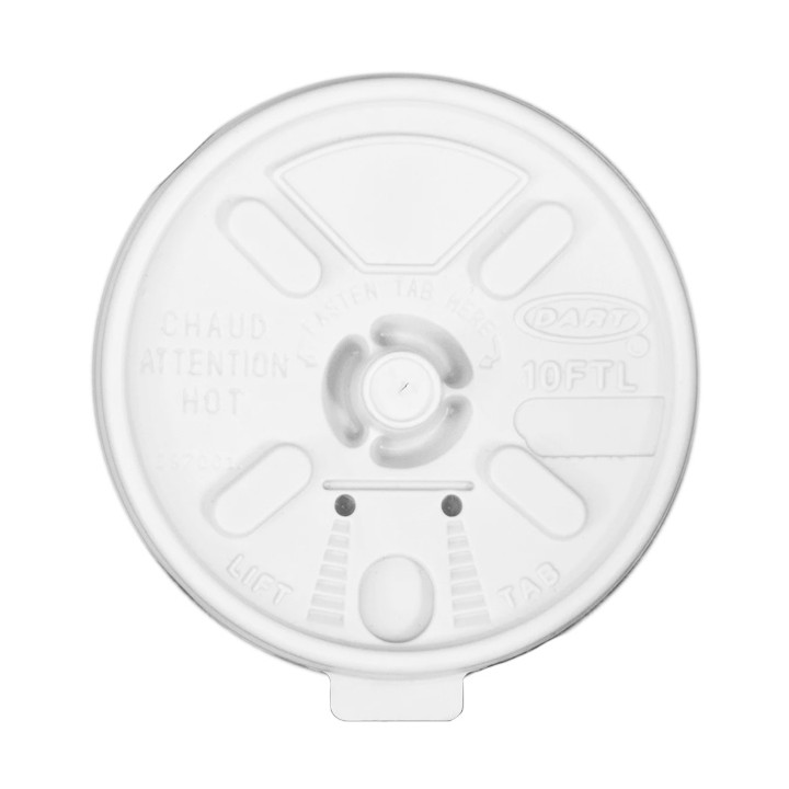 Plastic Lid PS Resealable White Ø8,6cm (1000 Units)