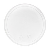 Plastic Lid PS Clear Closed Flat Ø7cm (100 Units)  