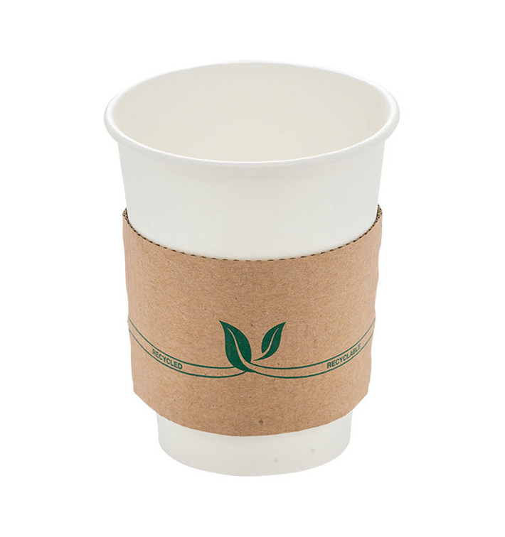 Paper Cup Sleeve Corrugated 12 / 20 Oz (100 Units)