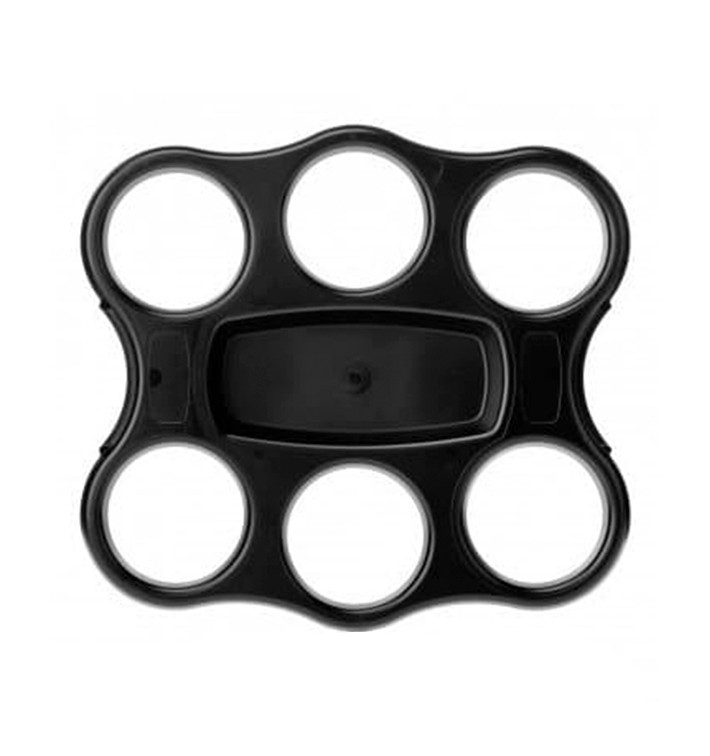 Plastic Cup Carrier PS Reusable Tray 6 Slots (1 Unit) 