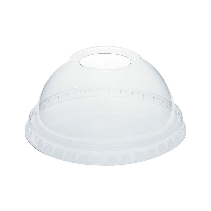 Plastic Dome Lid with Hole PET Clear for Cup Ø7,8cm (1250 Units)