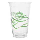 Cornstarch Cup PLA "Green Spirit" Clear 330ml (50 Units) 