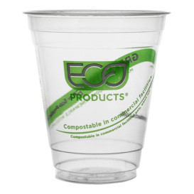 Cornstarch Cup PLA "Green Stripe" 205ml (2.000 Units)