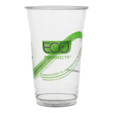 Cornstarch Cup PLA "Green Stripe" 590ml (50 Units) 