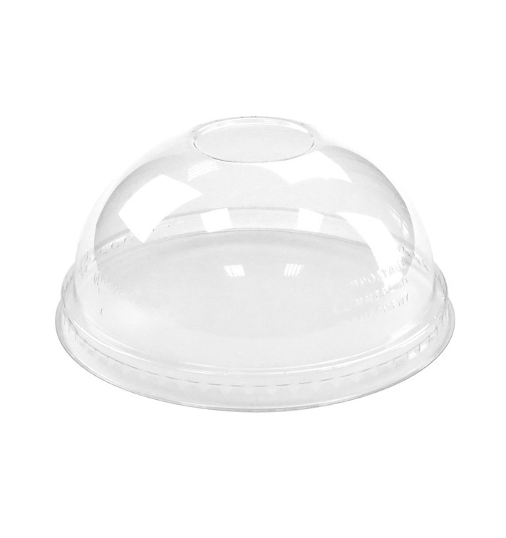 Plastic Dome Lid PLA for Cup 265,355,590ml (100 Units)