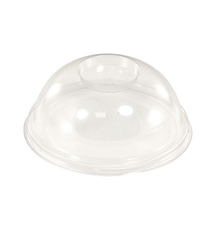 Plastic Dome Lid PLA Clear Ø9,5cm (100 Units)  