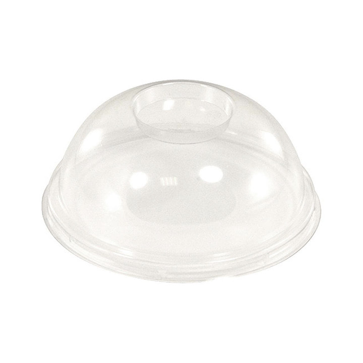 Plastic Dome Lid PLA Clear Ø9,5cm (100 Units)  