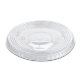 Plastic Lid PET Crystal Flat Ø9,4cm (100 Units)  
