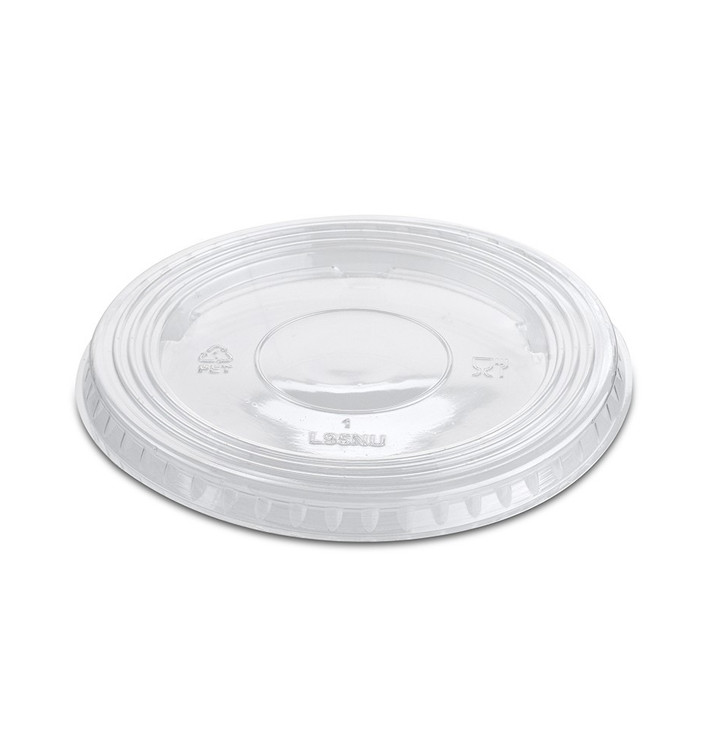 Plastic Lid PET Crystal Flat Ø9,4cm (1000 Units)