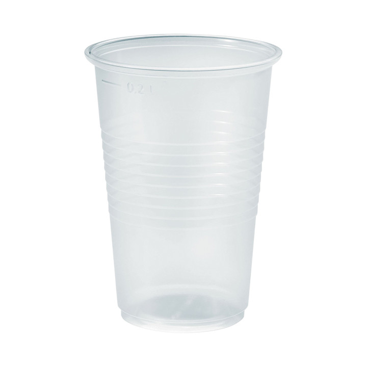 Plastic Cup PP Clear 230ml Ø7,0cm (3000 Units)