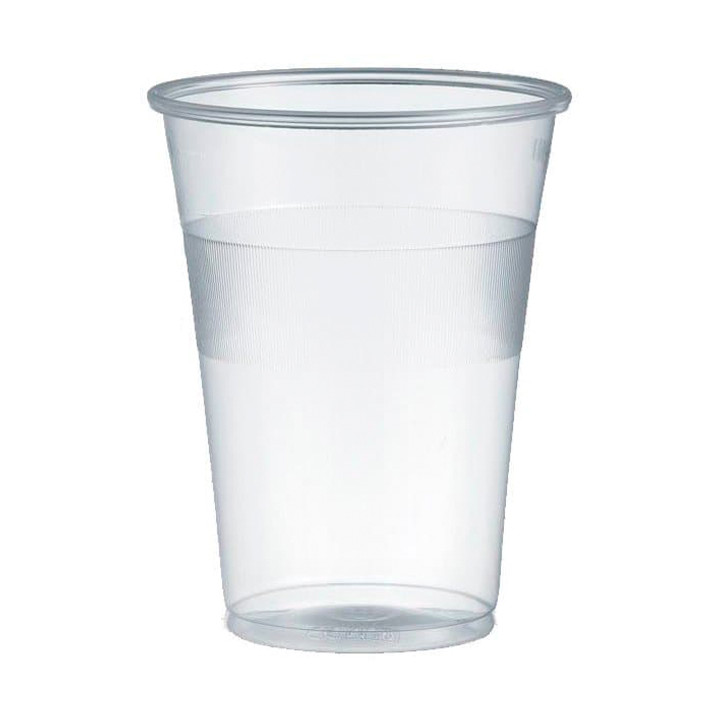 Plastic Cup PP Clear 400ml Ø8,3cm (50 Units)