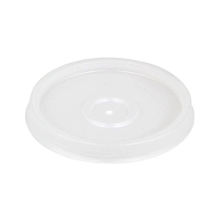 Plastic Lid PS Translucent Ø6,9cm for Foam Cup 4Oz/120ml (100 Units)